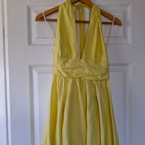 NWT French Connection Yellow Halter dress size 6